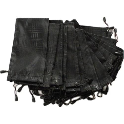 Lymouko 3pcs/Lot Good Quality Black Portable Sunglasses Pouch for Eyewear Superfine Fiber Smooth Surface Container Glasses Bag