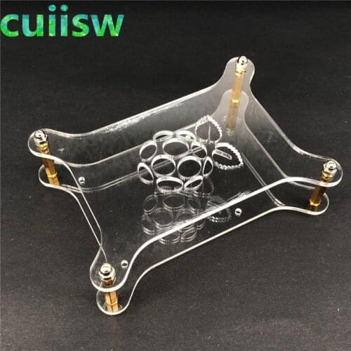 1-Layer Raspberry Pi 3 Transparent Acrylic Case Clear Box Enclosure Cover Shell with Logo for Raspberry Pi 3 Model B / B