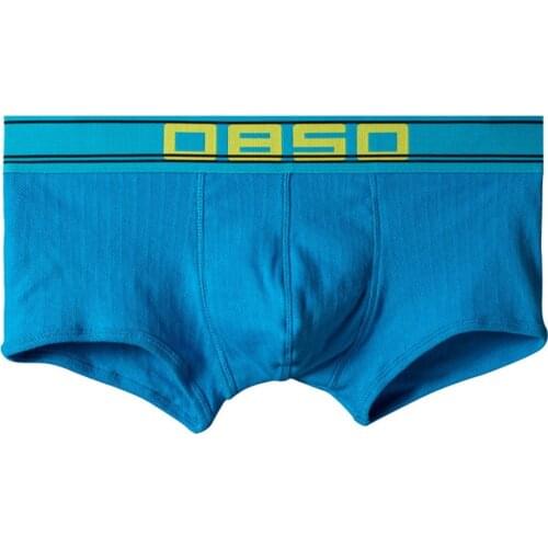 Men Sexy Cotton Breathable Boxer Bulge Pouch Briefs Trunks Low Rise Shorts U Convex Pouch Underwear Underpants Flat Boxers 2021