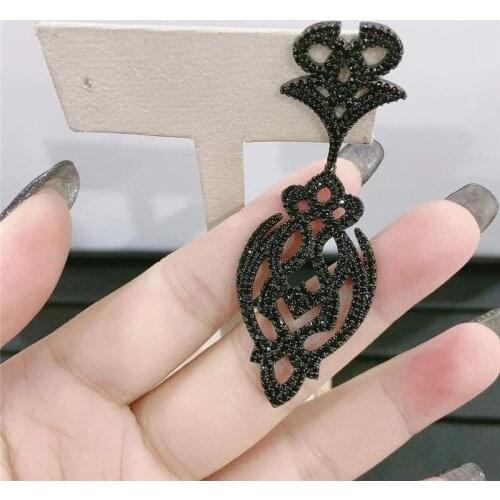 UMGODLY 1PC Luxury Fashion Vine flower Brand Hollow Meteor Earring Micro Pave Full Cubic Zirconia Stones Women Jewelry
