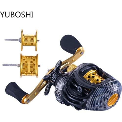 YUBOSHI 2021 New Baitcasting Reel 6KG Max Drag Shallow Deep Spool 4+1BB Fishing Coil Freshwater/Saltwater Fishing reel