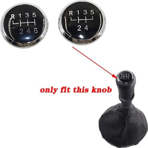 5/6 Speed Gear Shift Knob Badge Emblem Cap Cover Replacement For VW / Transporter T5 T5.1 Gp 2003-2011