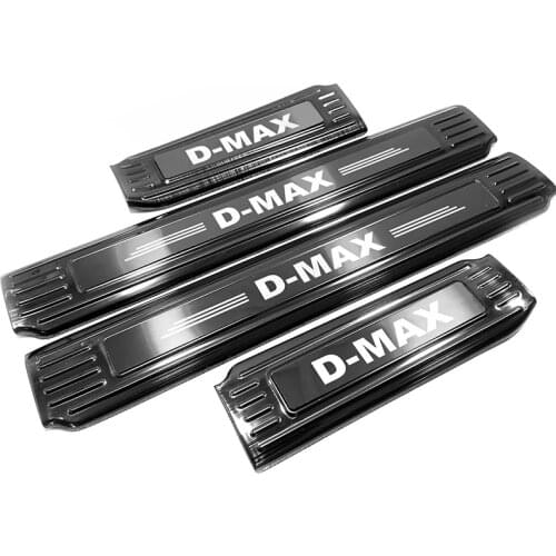 For Isuzu D-MAX 2018 2019 2020 Stainless Interior Door Sill Scuff Plate Kick Guard Pedal Threshold Protector Trim Car Accessory