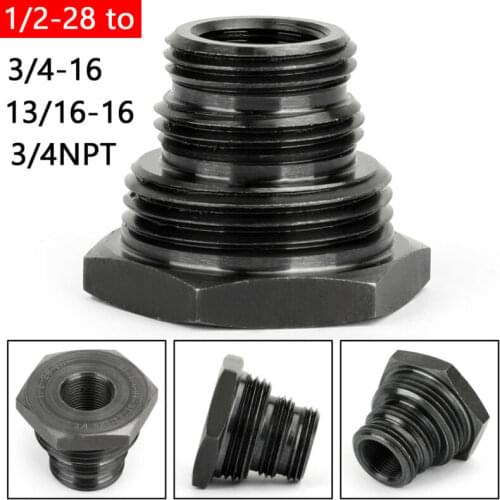 1/2-28 to 3/4-16, 13/16-16, 3/4 NPT Threaded Oil Filter Adapter XL-AD08-CK
