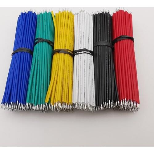 100Pcs Tin-Plated Breadboard PCB Solder Cable 24AWG Fly Jumper Wire Cable Tin Conductor Wires Connector 8/10/15CM