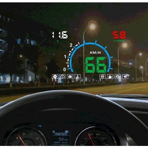 Car Speed Projector Automobile Electronics Accessories OBD2 Digital Car Speedometer Windshield Projector Head Up Display OBD HUD