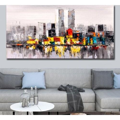 Large 5d Diy Diamond Painting Abstract City view Diamond Embroidery Full Square Round Drill Cross Stitch Mosaic Rhinestone icons