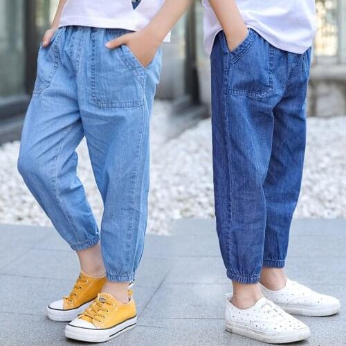 Loose Spring Autumn Jeans Pants Boys Kids Trousers Children Clothing Teenagers Formal Outdoor High Quality