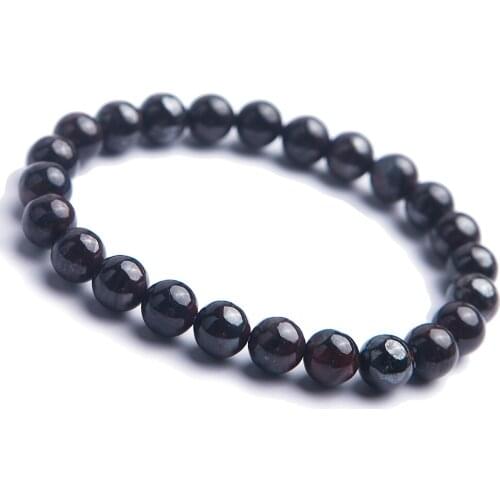 8mm Genuine Natural Purple Sugilite Round Loose Stone Beads Stretch Bracelet