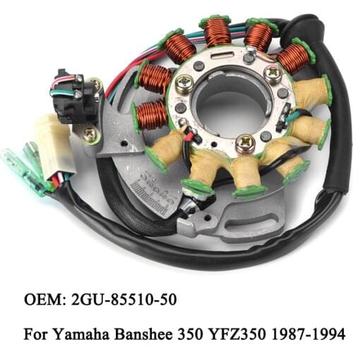 BJMOTO 2GU-85510-50 Motorcycle Magneto Stator Coil Generator For Yamaha Banshee 350 YFZ350 YFZ 350 YFZ-350 Banshee350 1987-1994