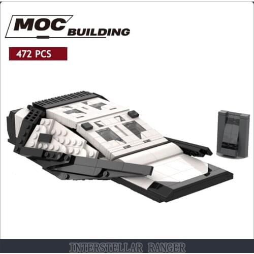 MOC Assembly Spacecraft Bricks Spaceship Model Interstellar Crossing Ranger Movie Collection Building Blocks DIY Children Xmas