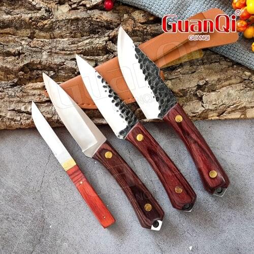 Forged Boning Knife Stainless Steel Kitchen Chef Knife Cleaver Butcher Knife Outdoor Camping Hunting Pocket Knife Fish Knife