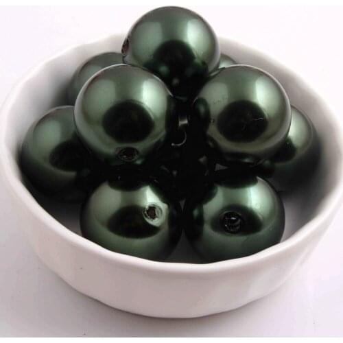 Kwoi vita Colorful 20mm Chunky Fashion A55 100pcs a lot , Loose Imitation Plastic Pearl for Chunky Beads Jewelry