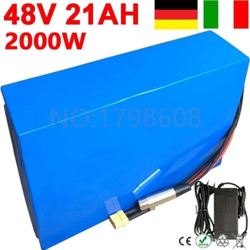 EU Stock Duty Free 48V 20AH Lithium Battery 48V 1500W 2000W Electric Bicycle Battery 48V 20AH Escooter Battery Pack+5A Charger