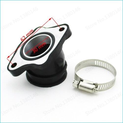 Motorcycle Upgrade 30mm Carburetor Intake Manifold For 200cc 250cc Dirt Bike ATV Quad Go Kart Buggy