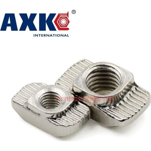 2019 New 100pcs M3/m4/m5*10*6 For 20 Series Slot T-nut Sliding T Nut Hammer Drop In Fasten Connector 2020 Aluminum Extrusions