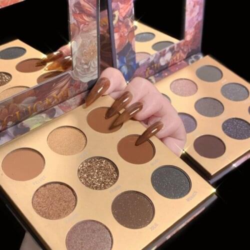 New 9 Color Full Matte Pearl Eye Shadow Palette Natural Long-lasting Makeup Non-smudge Easy To Color Eyeshadow Hold Makeup TSLM1