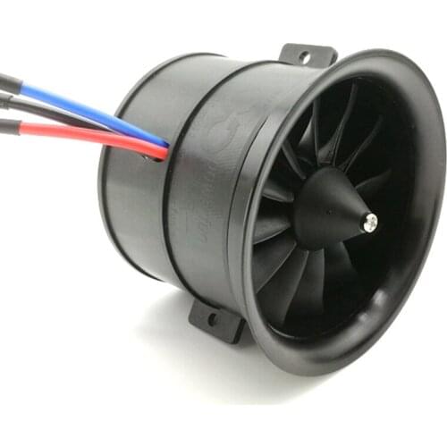 POWERFUN 70mm 12 Blades Ducted Fan EDF Unit with Brushless Motor for RC Airplane