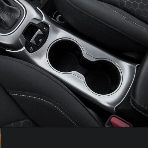 Silver ABS Decorated Handbrake /Cup Frame For Jeep Compass 2017 2018 AAA267