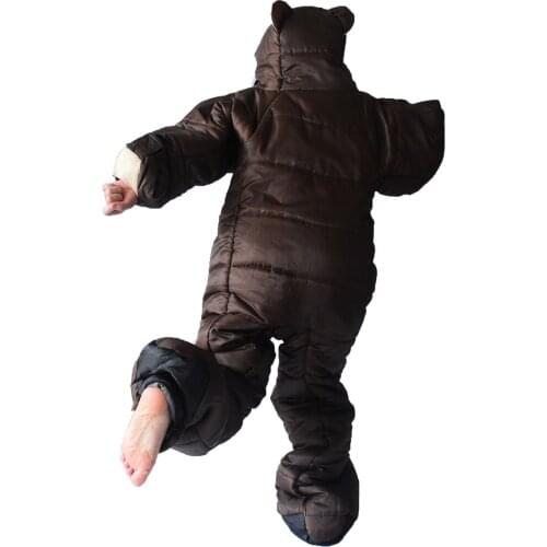 Sleeping Bag Ultralight Cotton Camping Outdoor Polar Adults Cold Weather Lightweight Mummy Winter Bear Sleeping Bag Pads Hiking