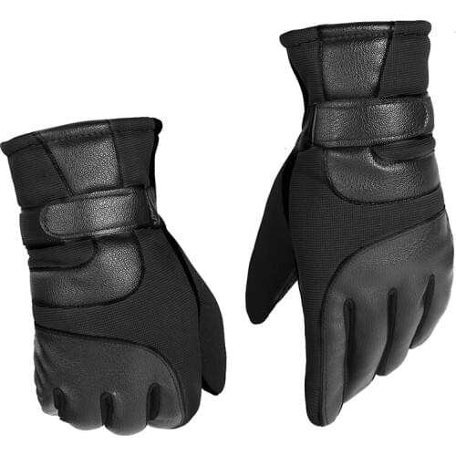 Mittens Gloves men winter thickening warm wind riding cold plus velvet motorcycle gloves