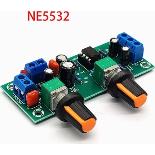 High-Precision Single Supply Low Pass Filter Board Subwoofer Preamp Board 2.1 Channel DC 10-24v 22hz-300hz