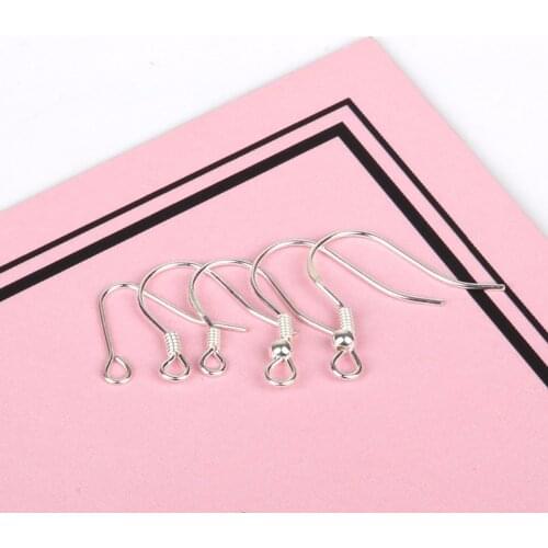 925 Sterling Silver Findings Earring Hooks Clasp Accessories For Jewelry Making Wholesale Parts Jewelry