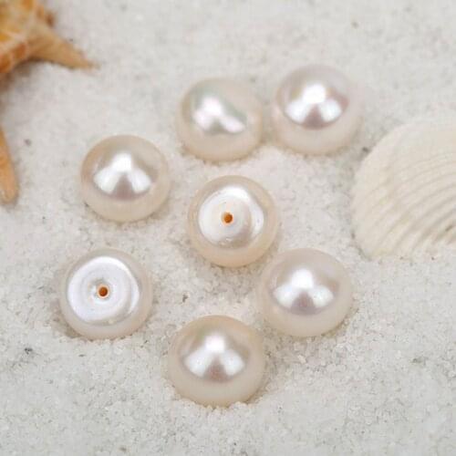 Factory Price Big Size Button Freshwater Pearl 3A+ Bulk 10.5-11mm Loose Pearls For Jewelry Making
