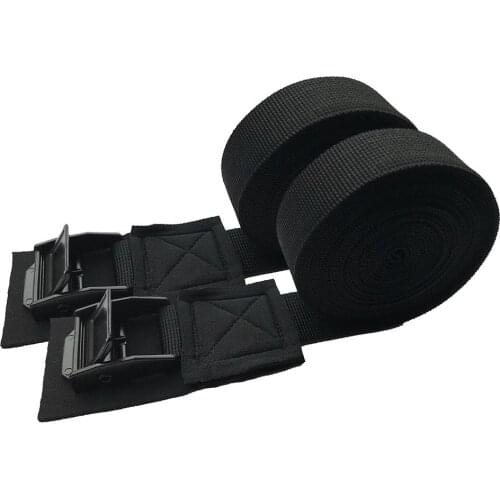 1 Pair 9.8ft Car Roof Rack Luggage Kayak Surfboard Cam Buckle Lashing Tie Down Straps Outdoor Tool