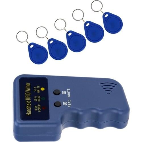 1PCS ID Card 125KHz Single Frequency Machine Handheld RFID Duplicator Copier Writer