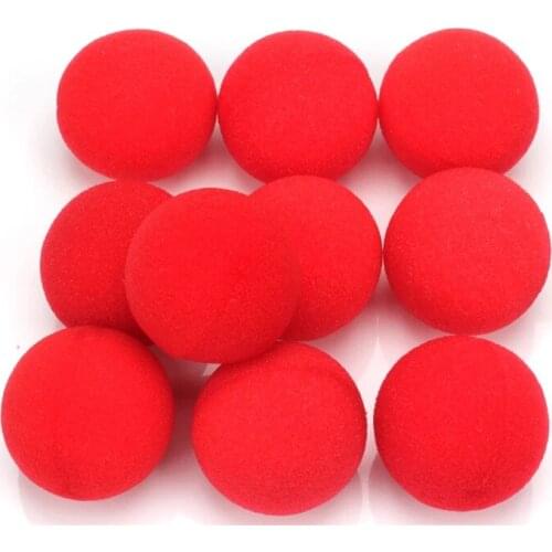 10PCS 4.5cm Sponge Balls Finger Magic Tricks Props Close-UP Street Classical Illusion Stage Comedy Tricks Magic Ball