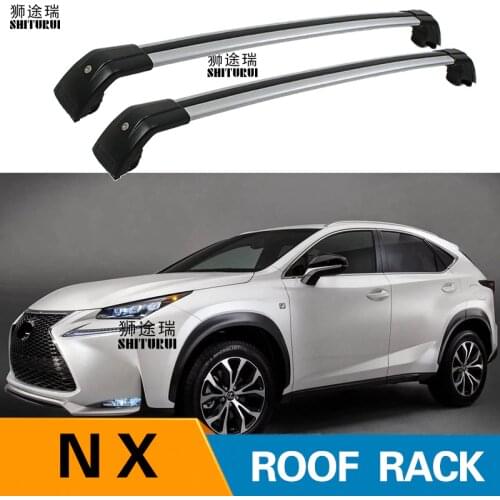2Pcs Roof bars For LEXUS NX-Series NX200T 5-dr SUV, 2015+ 2017 2018 Aluminum Alloy Side Bars Cross Rails Roof Rack Luggage SUV