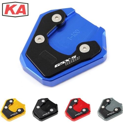 Motorcycle Accessories CNC Kickstand Enlarger Plate Side Stand Extension Pad For SUZUKI GSXS1000 /F 2015-2021 GSX-S GSXS 1000 F
