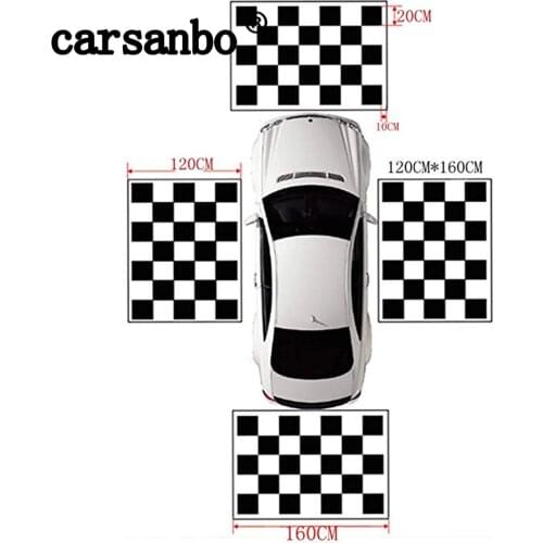 Carsanbo Fabrics 4 Pieces Car Camera Calibration Cloth for 360 Degree Surround Bird View System