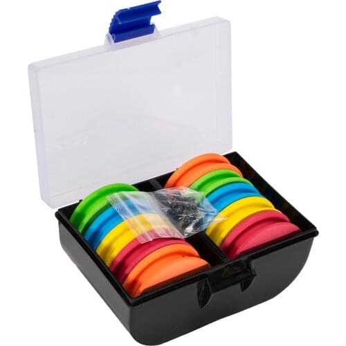 10x Winding Board Fishing Line Shaft Spool Storage Snelled Leader Rigs Tackle Organizer with Storage Box