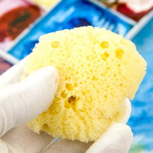 Greece Natural Sponge Watercolor Gouache Paint Water absorbent Sponge 4-7CM For Painting Drawing Art Supplies