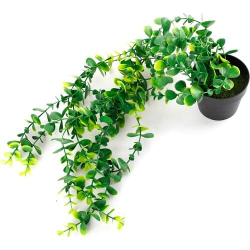 Artificial Eucalyptus Hanging Potted Imitation Plants Vine Plastic Wedding Simulation Wall Accessories Faux Greenery Vines