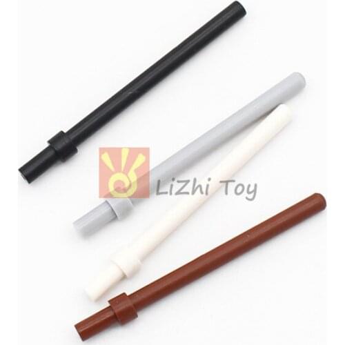 MOC Compatible 63965 Bar 6L with Stop Ring DIY Enlighten Building Block Bricks Bulk Constructions Assembled Particles Toy