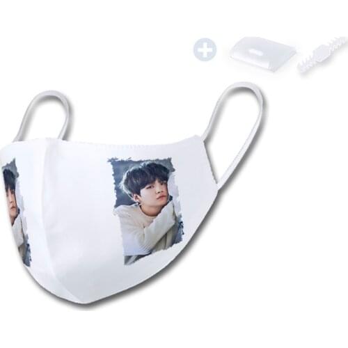 MERCHANDMANIA reusable hygienic mask BTS SUGA MAP OF THE SOUL Box regulator personalized health protection