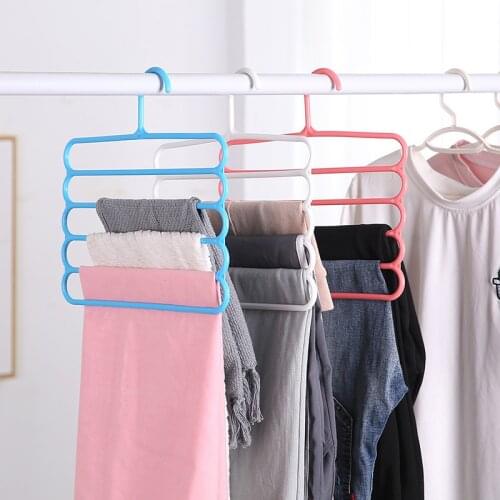 Multilayer Clothes Hanger Pants Hanger Cloth Rack Multi-purpose Storage Scarf Tie Space-saving Clothes Hanger Clothing Hangers