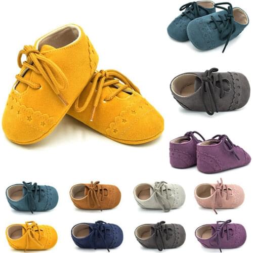 Newborn Toddler Shoes Baby Moccasins Girls Boys Soft Warm Nubuck Leather Walker Anti-slip Sneakers Shoes Canvas Footwear Shoes