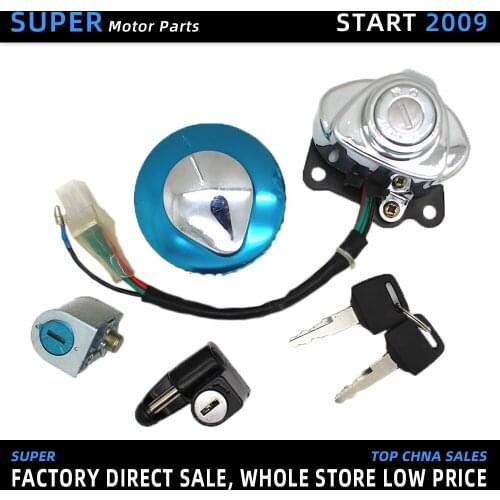Ignition start Switch lock set Fuel tank cover helmet seat add keys For Honda Shadow Steed VLX 600 ACE750 Magna 250 VLX600