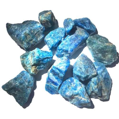 Rough Gemstone Natural Apatite Crystal Rough Raw Stone Rock Specimen Mineral Stone Specimen