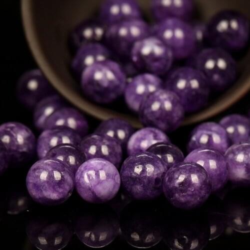 Wholesale Natural Amethysts Jades Stone Beads Round Loose Spacer Beads For Jewelry Making 6/8/10mm DIY Bracelet Necklace