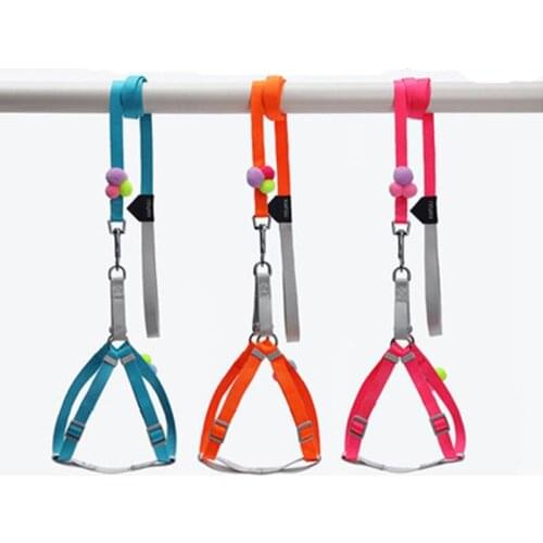 Adjustable Nylon Dog Harness Leash Set Printed Puppy Vest Pet Walking Training Leash Lead For Small Medium Dogs Chihuahua Perros