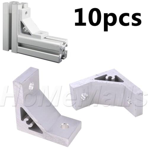 10pcs Corner Joint Brackets Heavy Duty 90 Degree Connector Fastener For Industrial Aluminum Extruded Profile 20s 30s 40s 45s