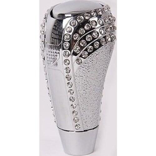 2018 hot new Universal Crystal Rhinestone Manual Auto Car Gear Stick Shifter Knob Shift Lever Free Shipping
