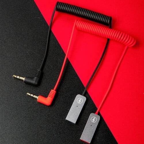 Robotsky USB Bluetooth Adapter Dongle Cable & Mic 3.5mm Jack Aux Bluetooth 5.0 Receiver Speaker Audio Music For Car Transmitter