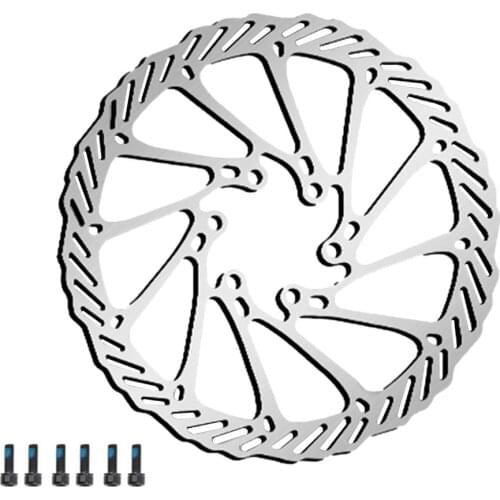 180MM 6nails Bicycle Disc Brake Rotor Bike Prts Mountain Bike Oil Brake Discs Brake Pads With 6 Pcs Screw Cycling Accessories