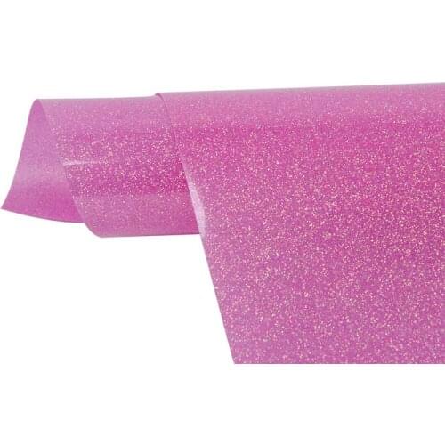 Pink glitter Heat transfer vinyl iron on transfer for clothes HTV vinyl heat press decor film DIY easy weed cut crafts materials